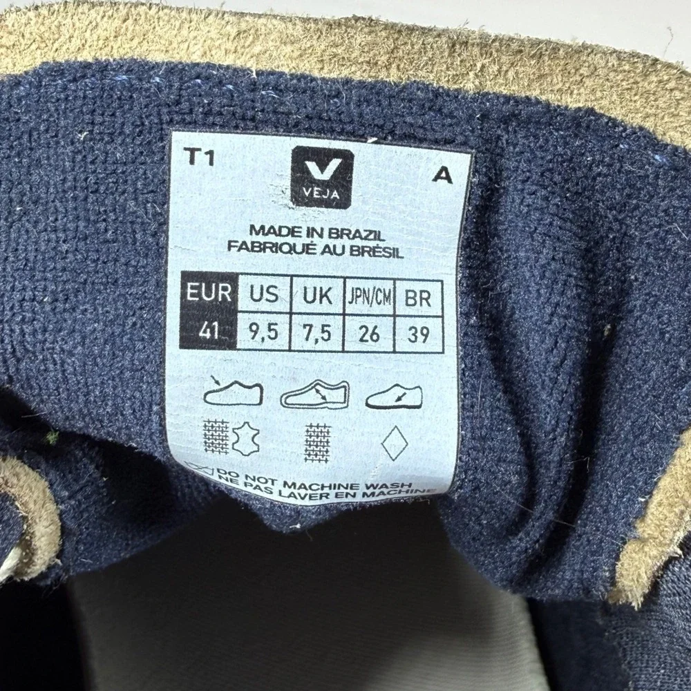 Veja Rio Branco Ripstop Dune Black Suede Leather Sneakers Women size US 9.5 - Picture 15 of 16